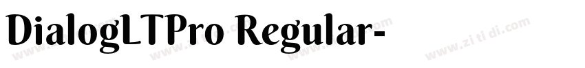 DialogLTPro Regular字体转换